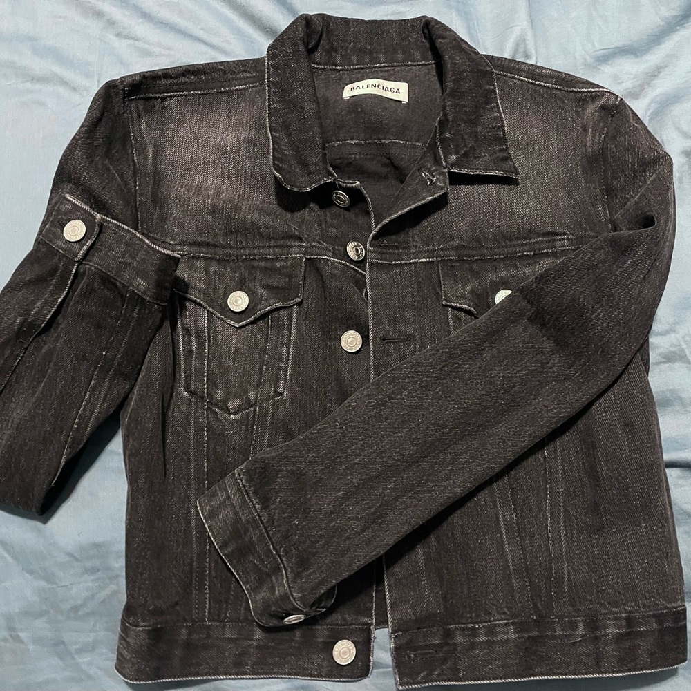 Balenciaga Shrunken Denim Jacket